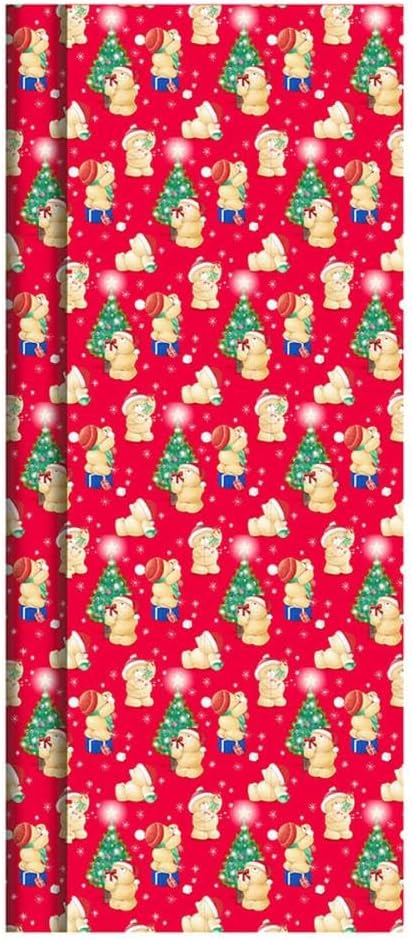Forever Friends Christmas 4m Roll Wrap