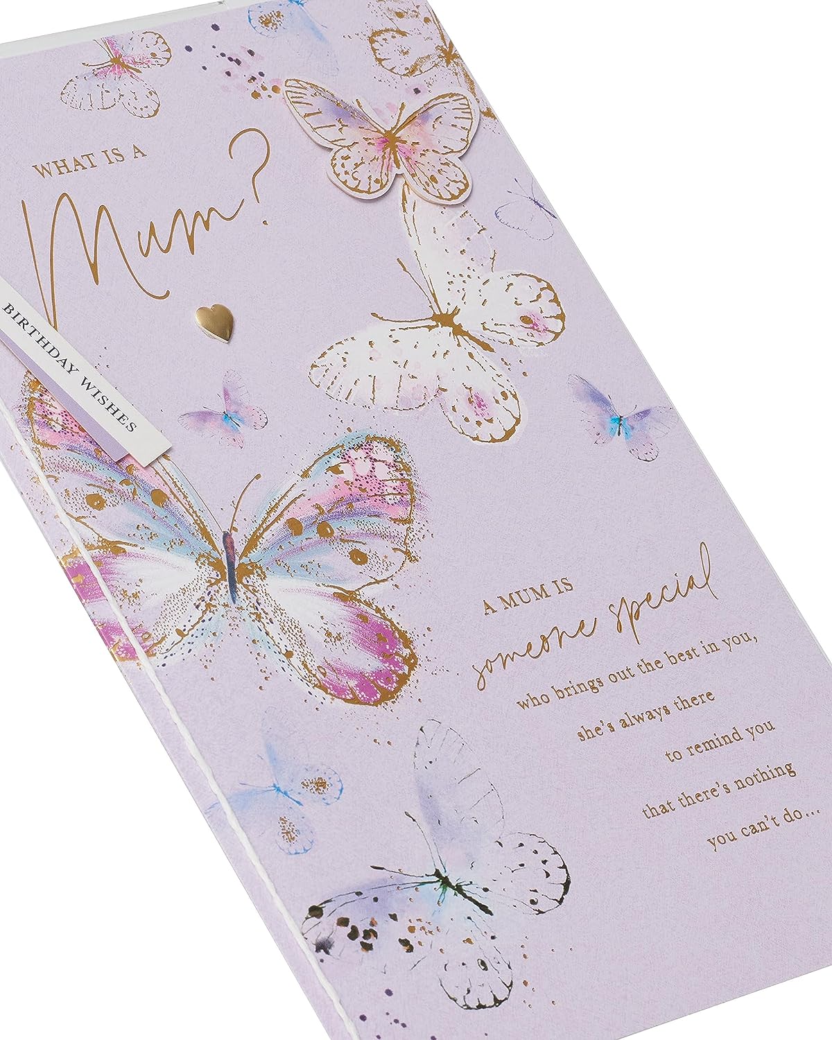 Delicate Butterflies Design Mum Birthday Large Card