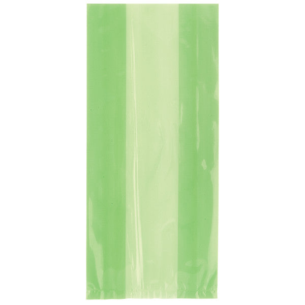 Pack of 30 Lime Green Cellophane Bags