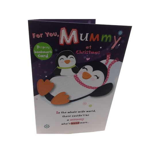 Mummy at Christmas Juvenile Christmas card 