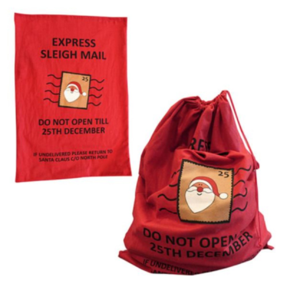 Jumbo Santa Sack Express Mail Gift Present Children Giant Large Christmas Tree Family Celebration Stamp Party Home