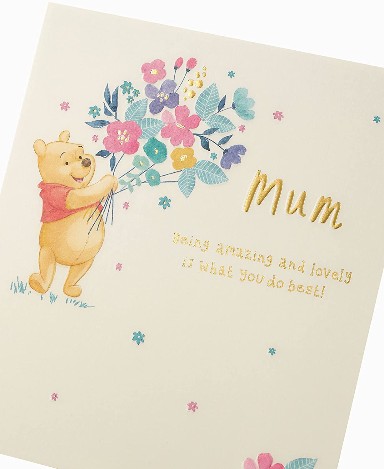 Winnie The Pooh Card Cute Disney Mum Birthday Card