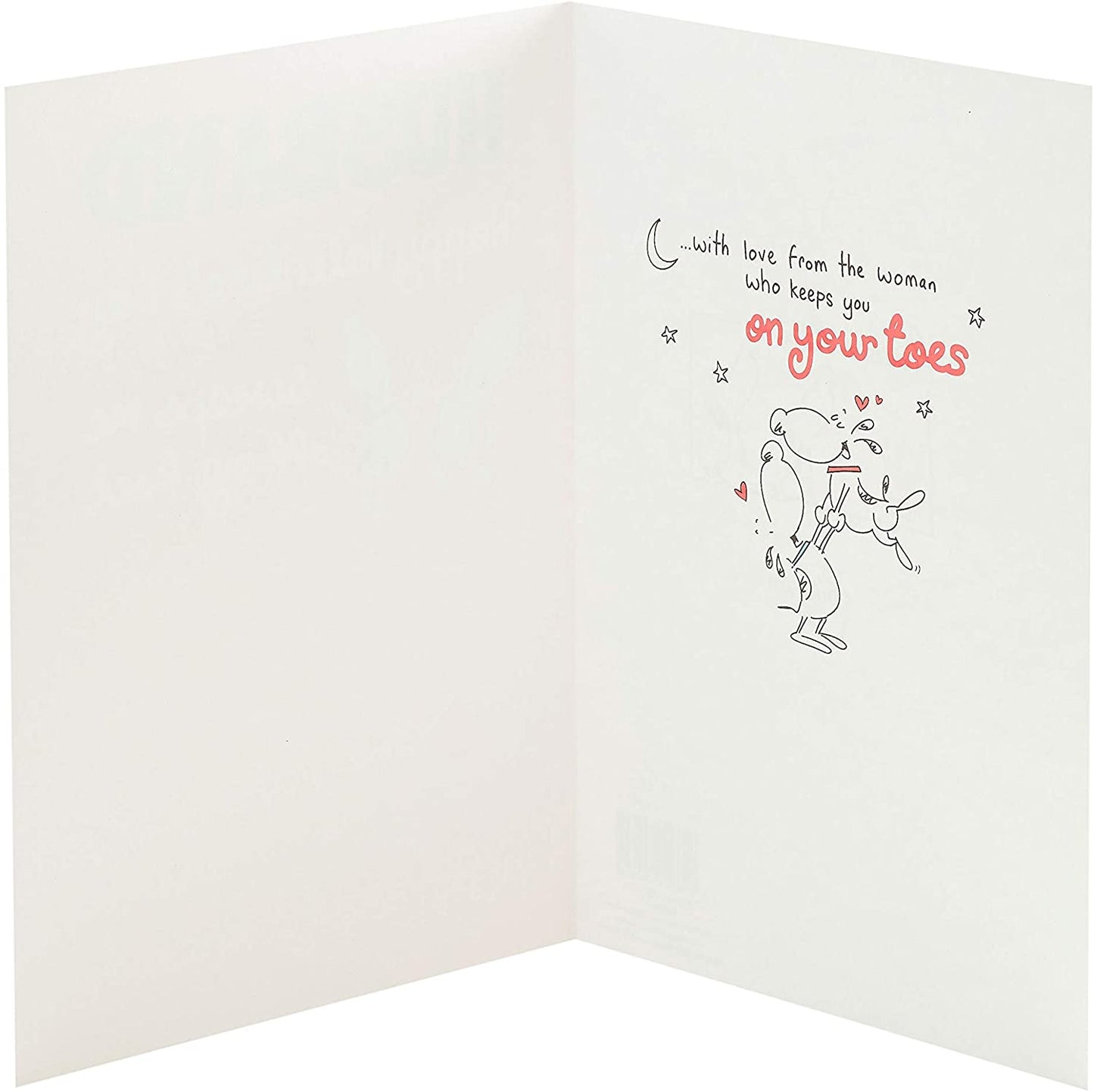 Two Lovely Puppies Design Husband Valentine's Day Card