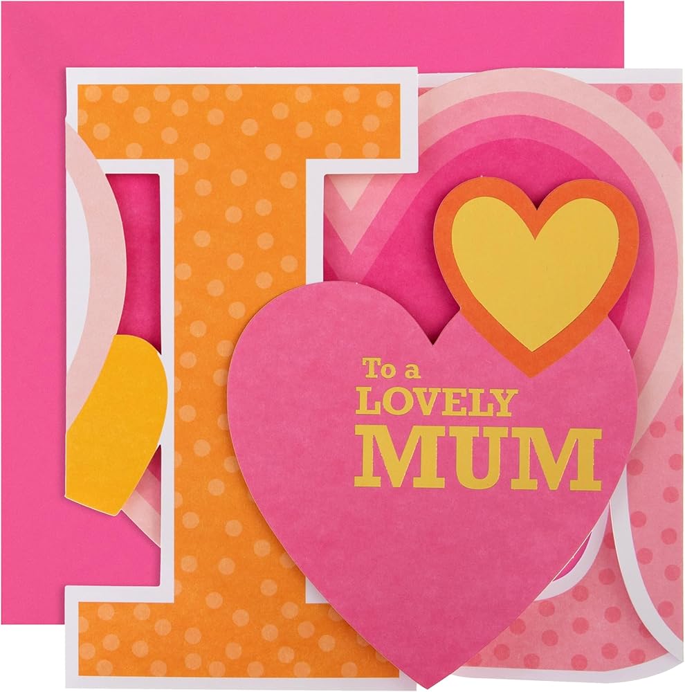 Banner Design 3D Keepsake Mum Mother's Day Card