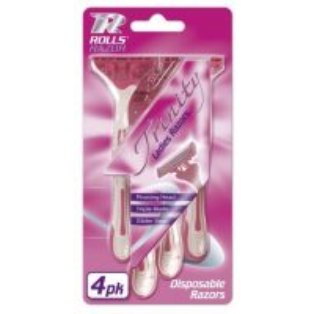 Pack of 4 Trinity Ladies Disposable Razors