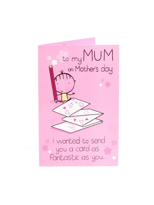 Fantastic Mother's Day Greeting Card with Embossed Finish