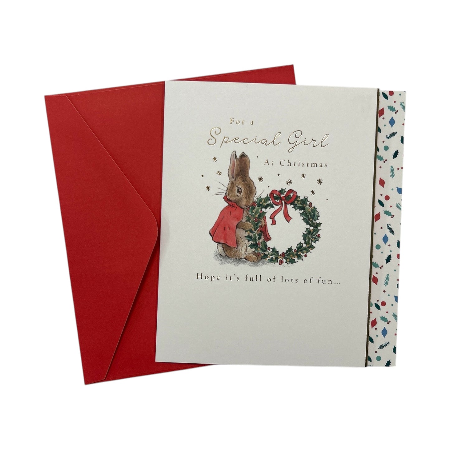 To A Special Girl Peter Rabbit Christmas Card