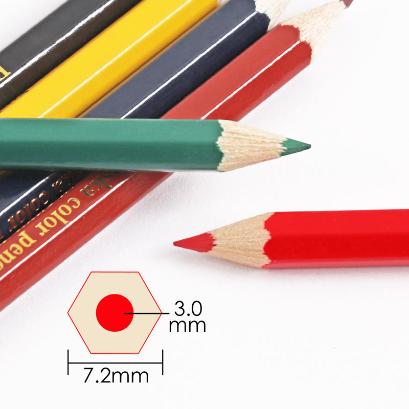 Pack of 72 Half Colouring Pencils