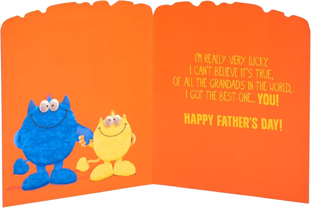 My Monster Design for Grandad Father's Day Card