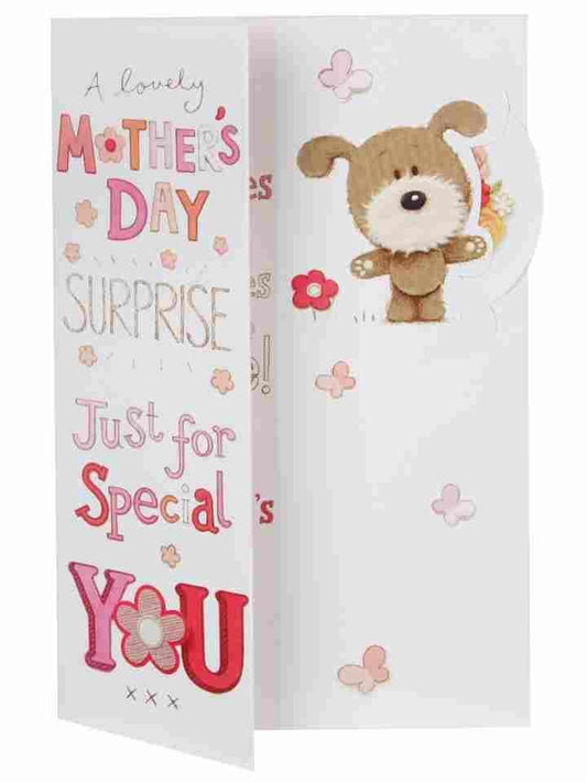 SURPRISE Just for Special You Lots of Woof Mother's Day Greeting Card