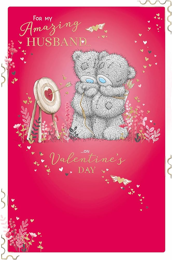 Bears With Dart Husband Valentine's Day Card