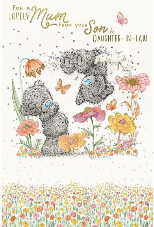 Bears Playing In Tree Lovely Mum From Son And Daughter-In-Law Mother's Day Card
