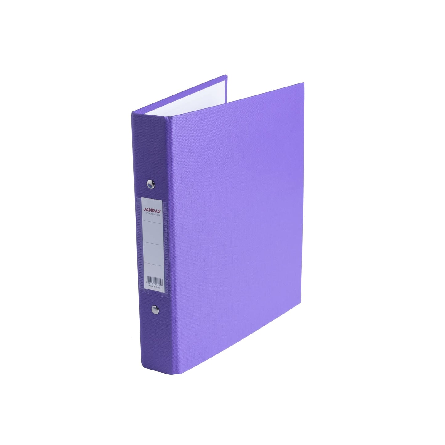 Pack of 5 A5 Purple Paper Over Board Ring Binders by Janrax