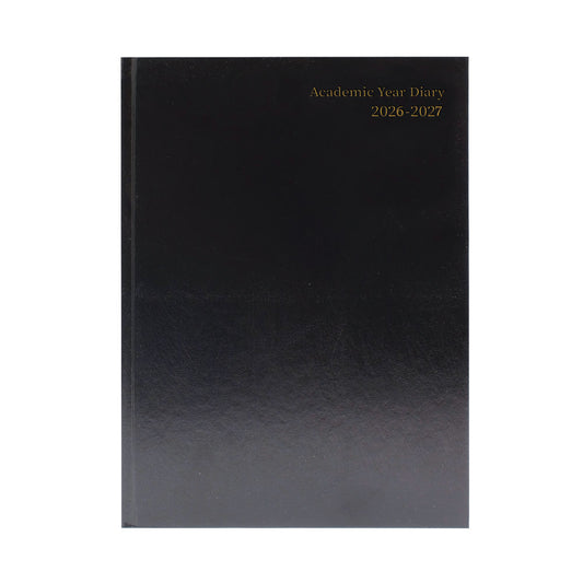 Janrax 2026-2027 A5 Week To View Black Academic Diary