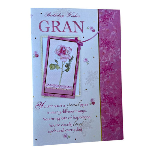 Gran Excellent Sentimental Words Birthday Wishes Card