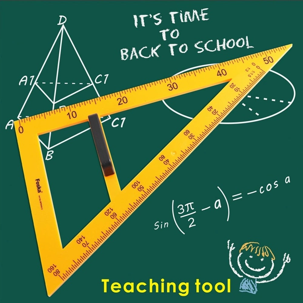 Set Square Ruler with Removable Handle 50cm