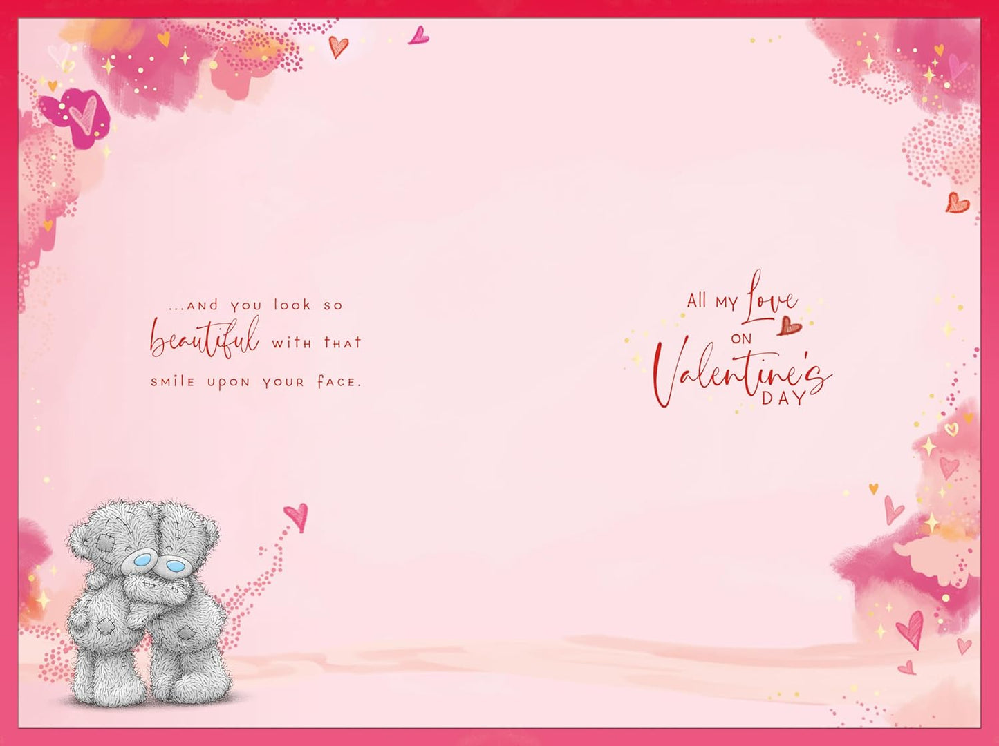 Bear With Plant Pot Girlfriend Valentine's Day Card