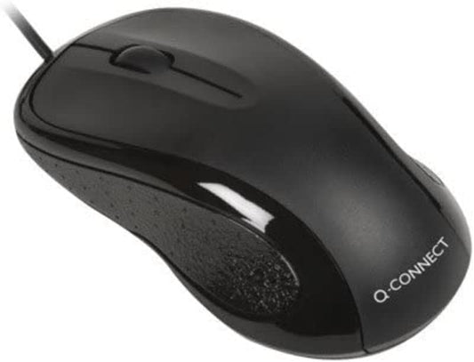 Q-Connect Black Scroll Wheel Mouse KF04368