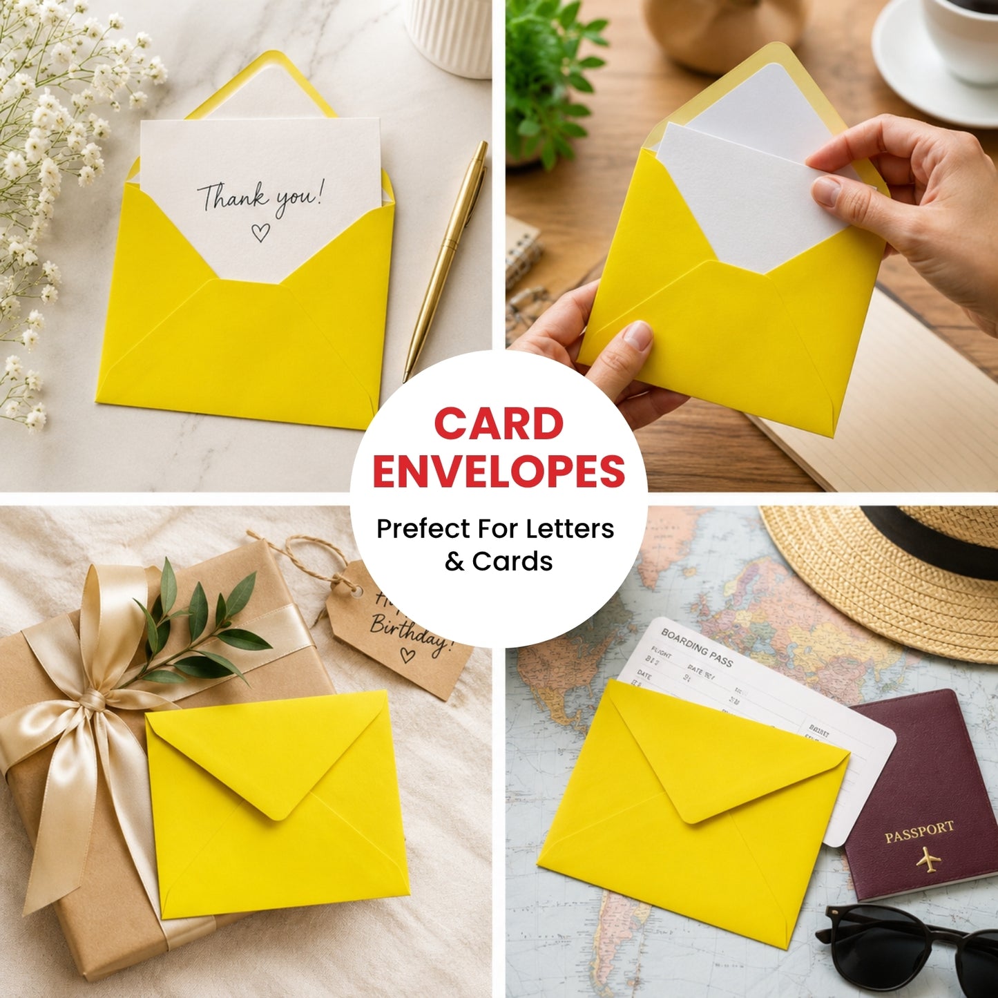 Pack of 500 Vivid Coral Pink 130x130mm Gummed Envelopes