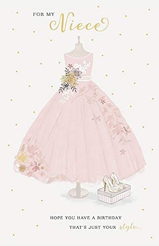 Niece Beautiful Dress Birthday Card 