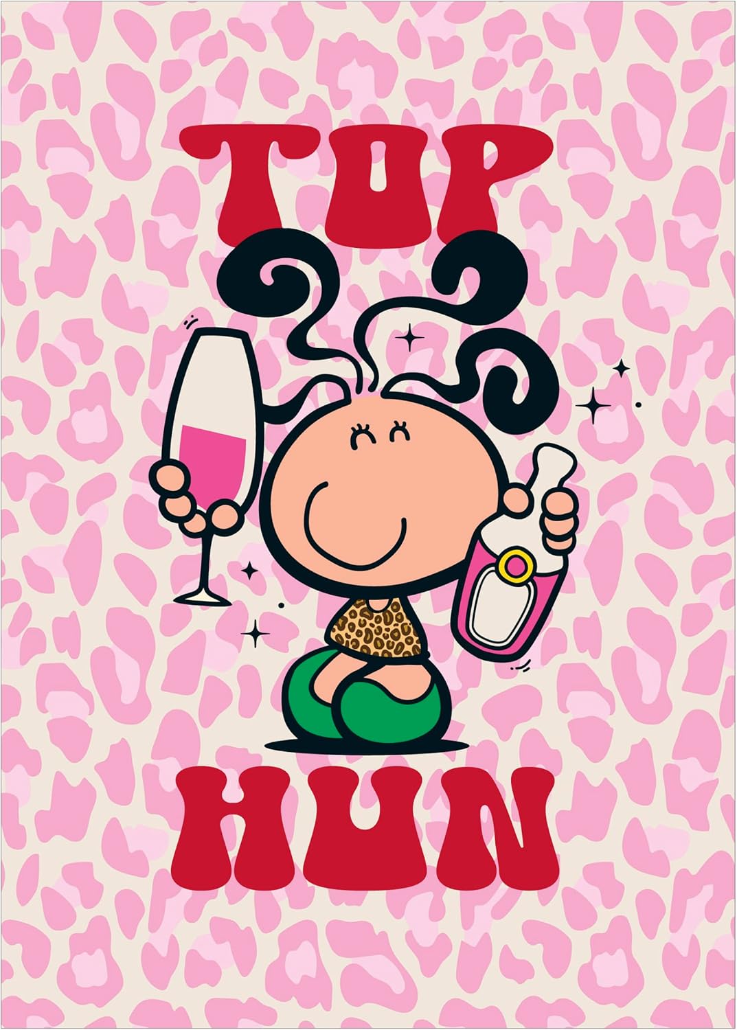 Top Hun Design Blank Greeting Card for All Occasions