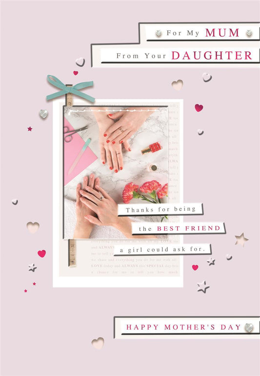 For My Mum A Photographic Design Mother's Day Card From Your Daughter
