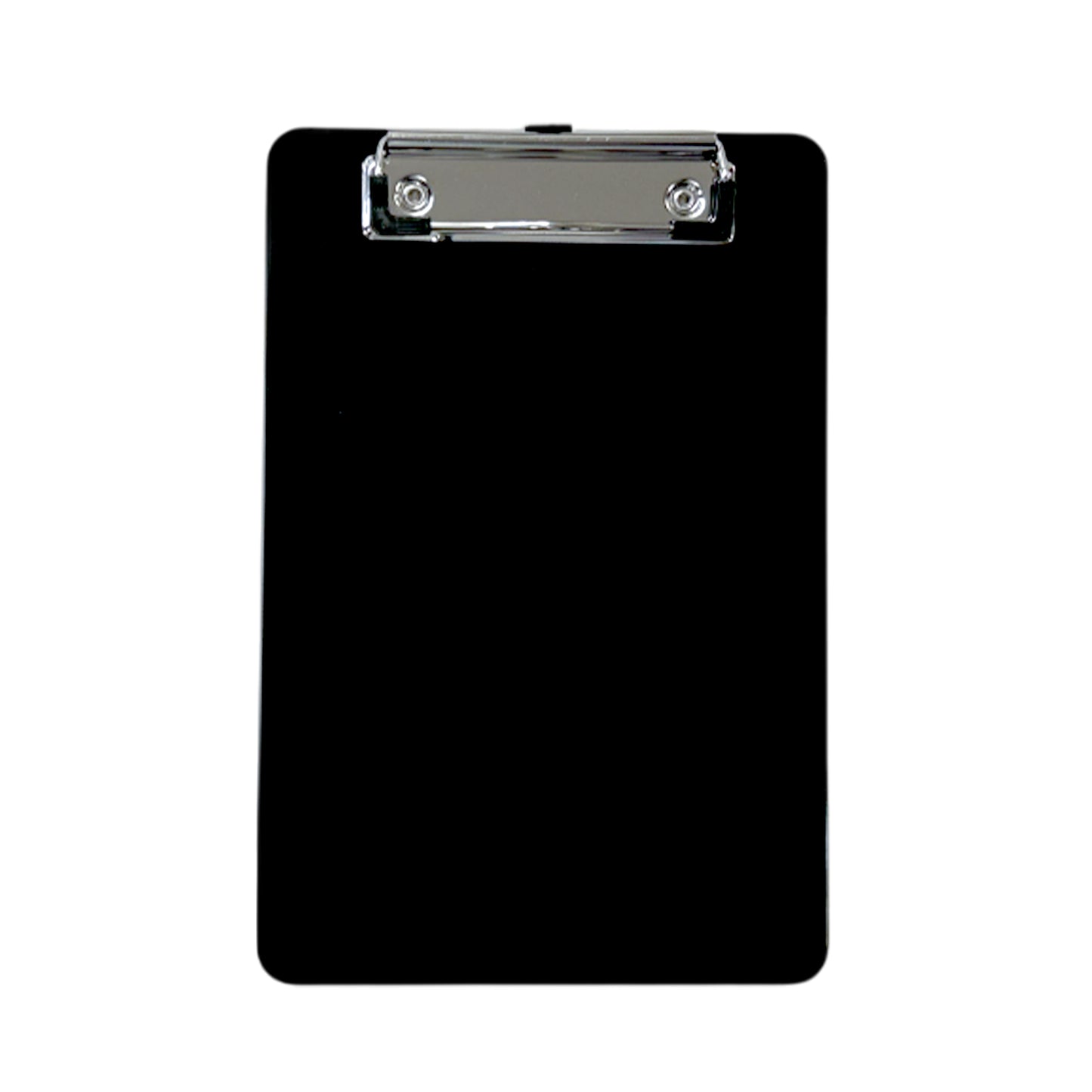 A5 Black Solid Plastic Clipboard - with Ruled Side