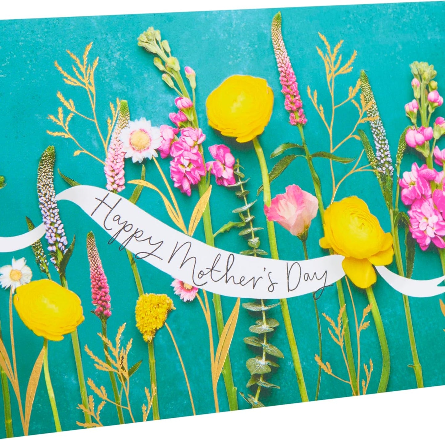 Floral Photographic Design Open Mother's Day Card