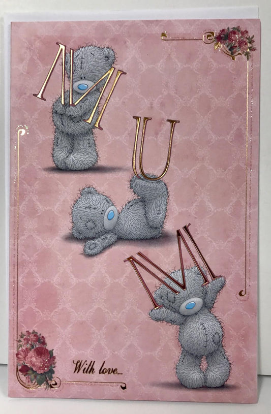 Me to You Bear With MUM Letter Mother's Day Card