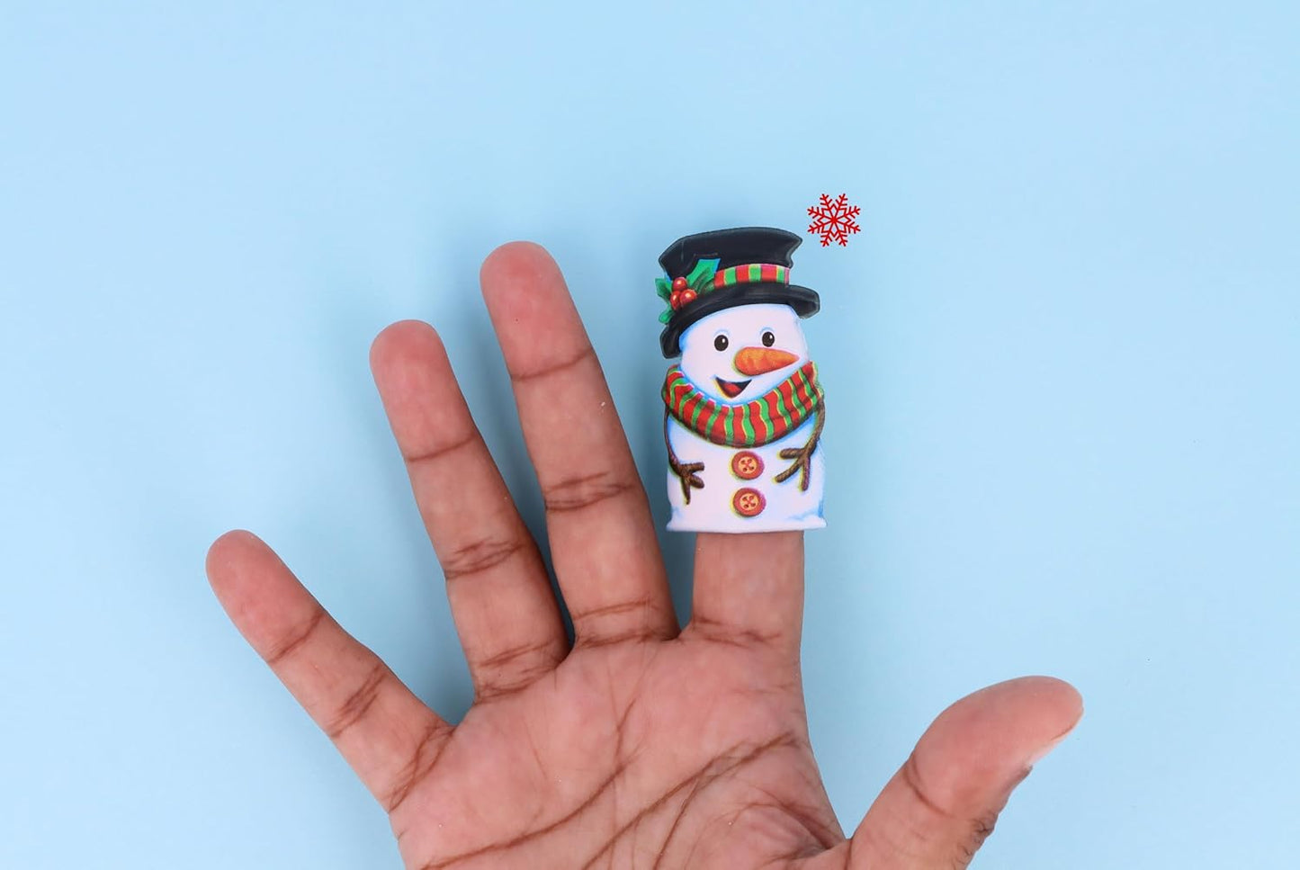 Pack of 12 Christmas Finger Puppets