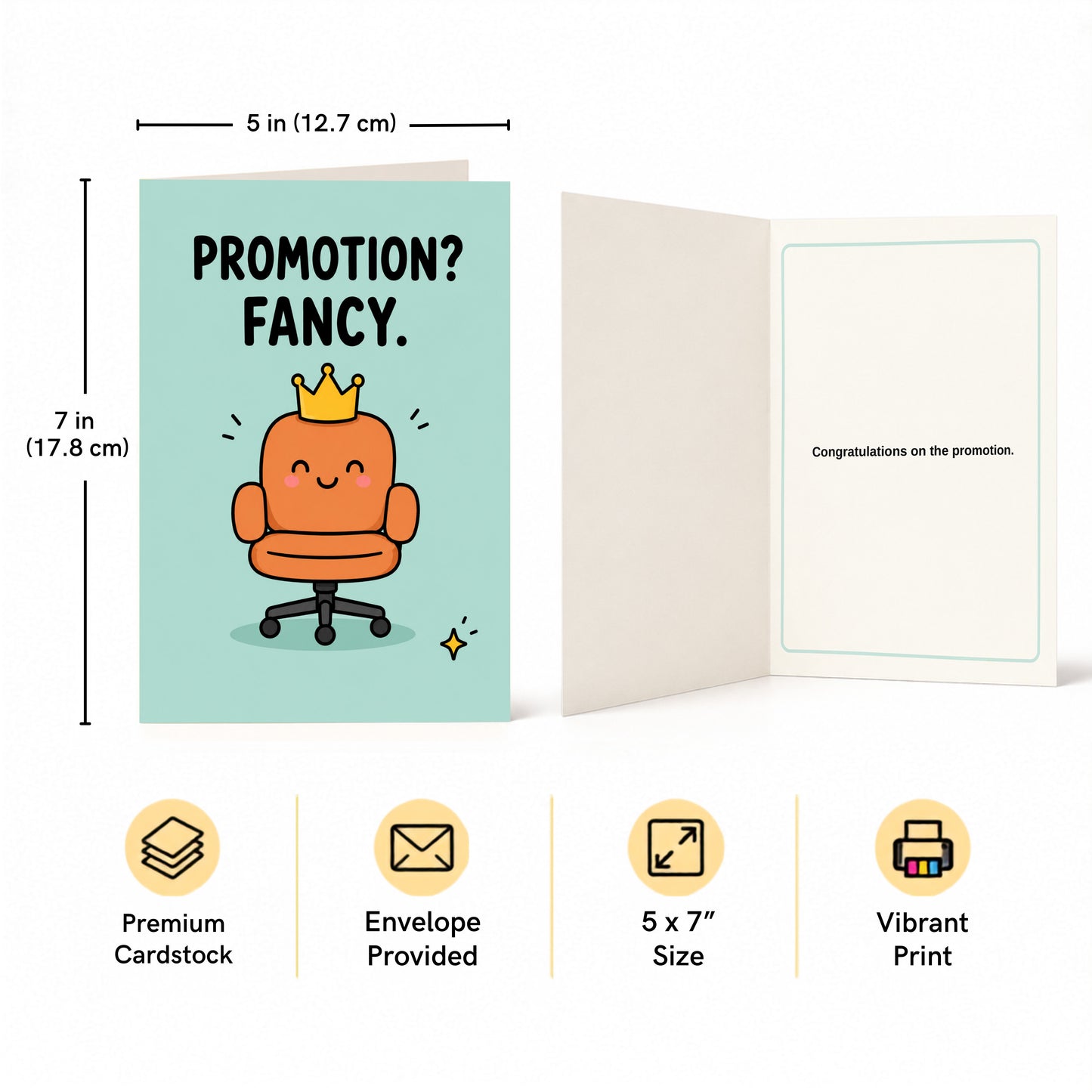 Promotion, Fancy Congratulations Card