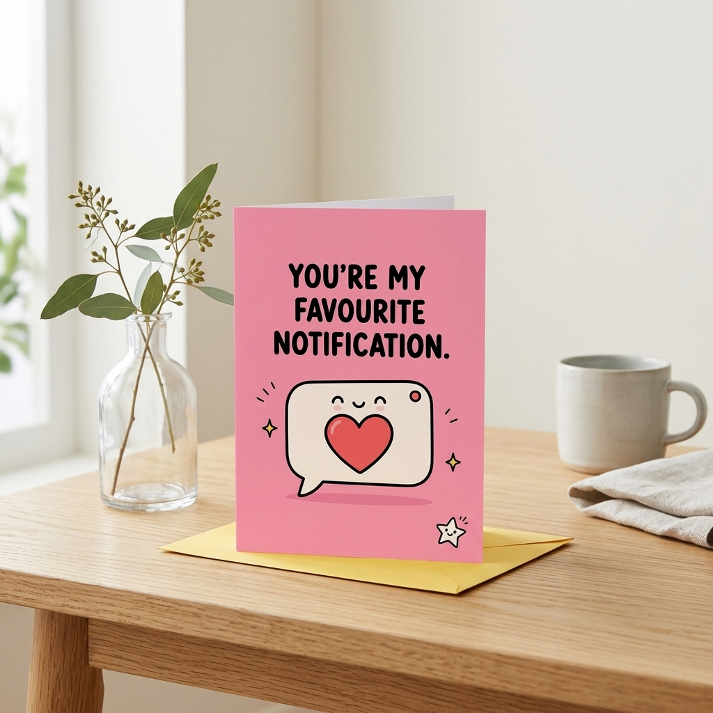 You're My Favourite Notification Open Greeting Card
