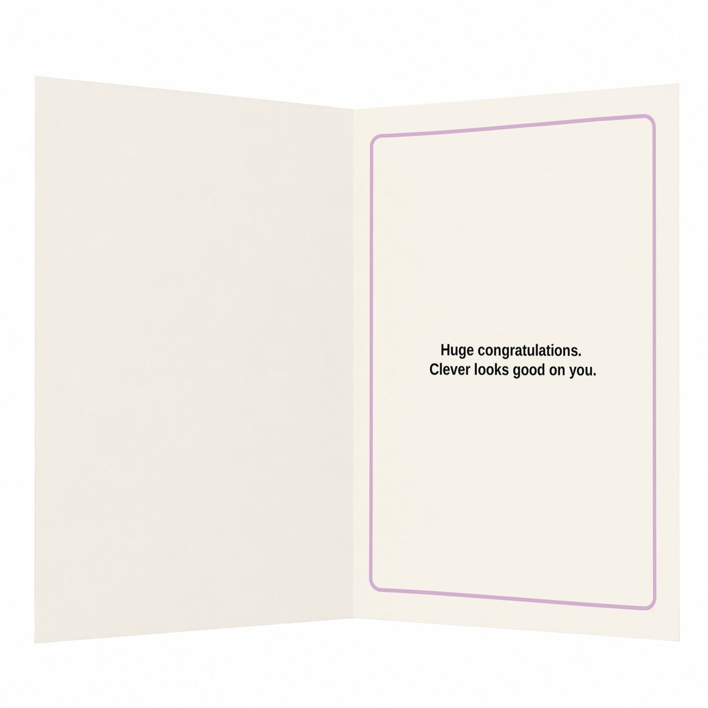 Certified Clever Clogs Graduation Congratulations Card