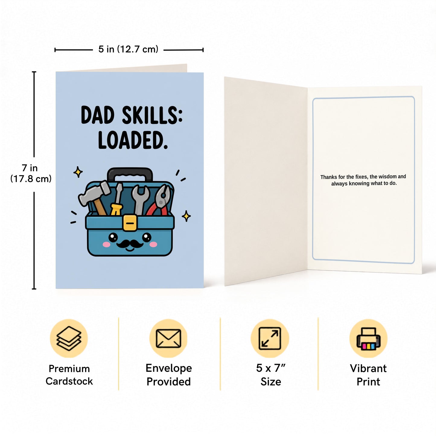 Dad Skills Loaded Father's Day, Birthday Card