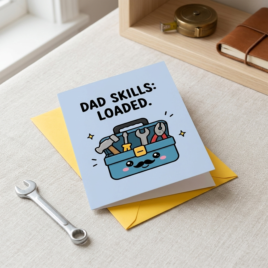 Dad Skills Loaded Father's Day, Birthday Card