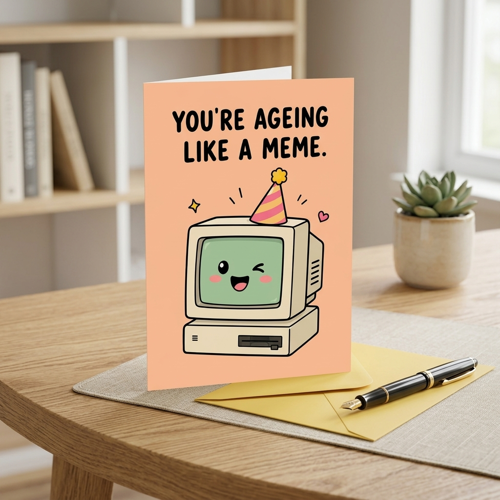 You're Ageing Like a Meme Birthday Card