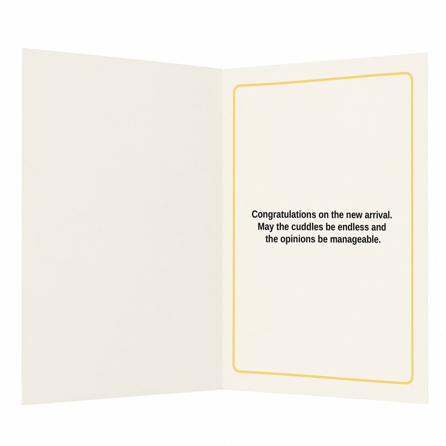 Tiny Human Hugh Opinions New Baby Congratulations Card
