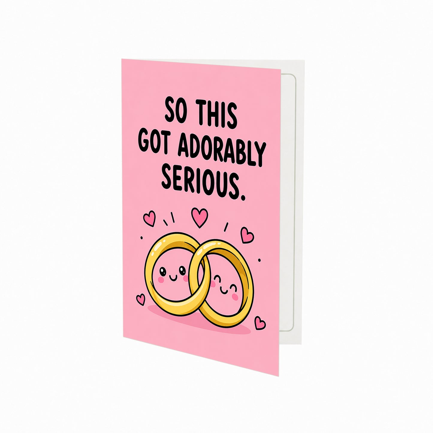 So This Got Adorably Serious Wedding Congratulations Card