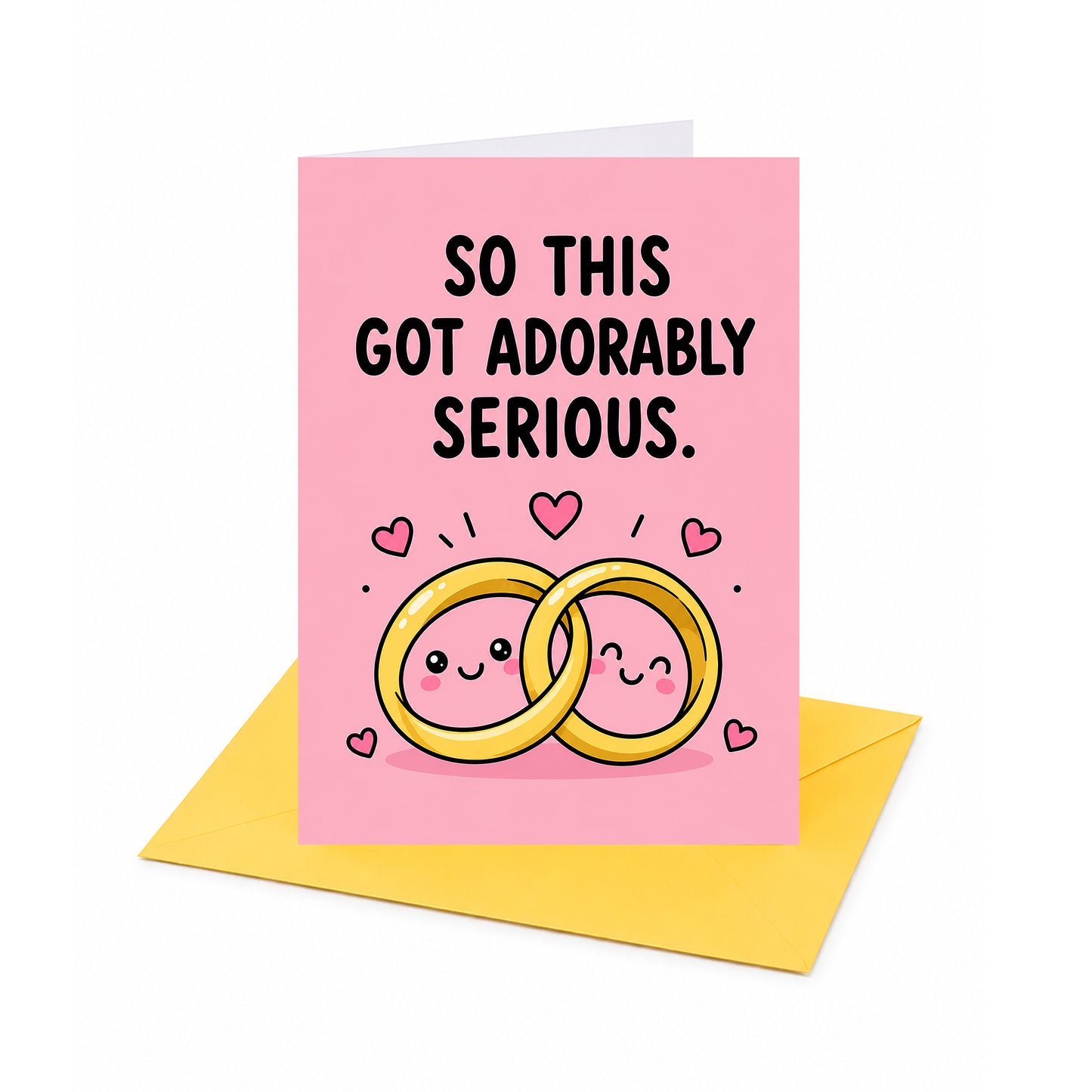 So This Got Adorably Serious Wedding Congratulations Card
