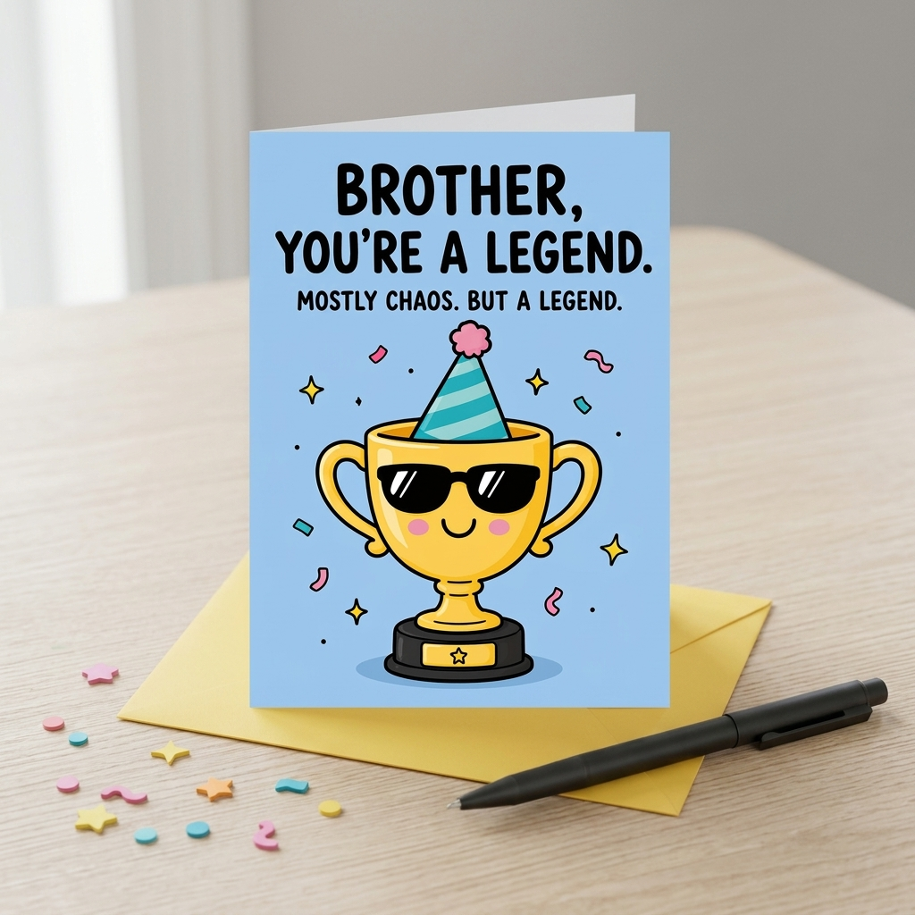 Brother You're a Legend Birthday Card