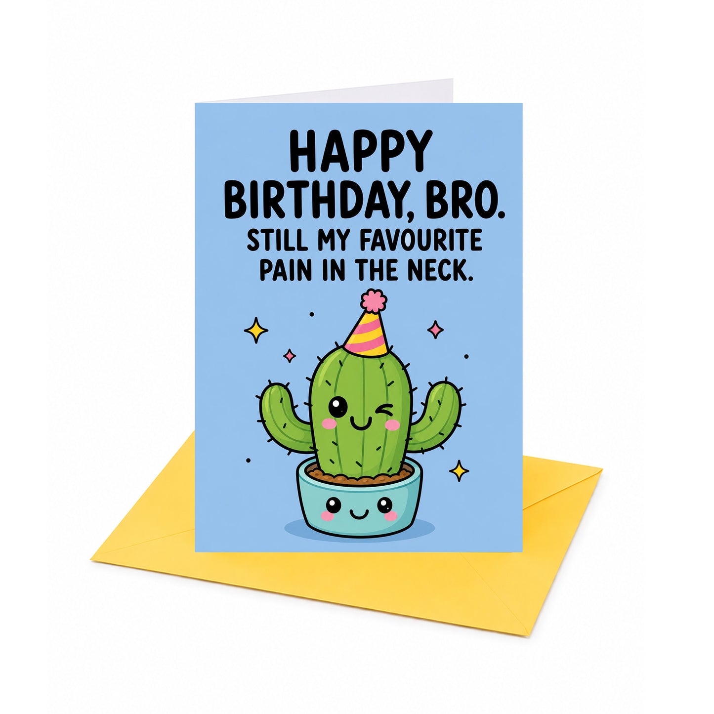 Brother Pain in the Neck Birthday Card
