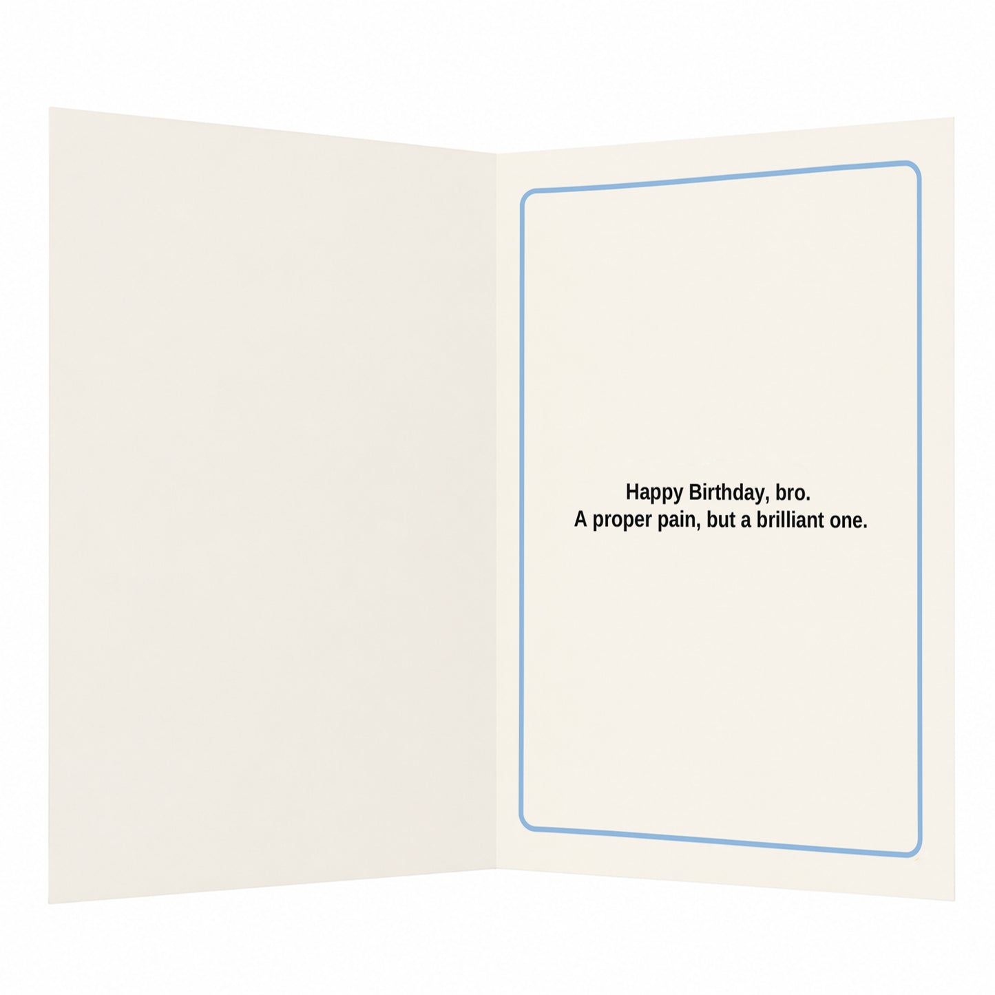 Brother Pain in the Neck Birthday Card