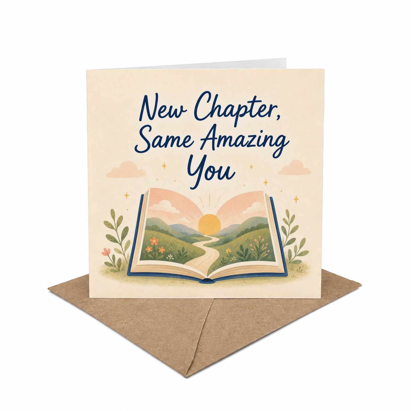 New Chapter Same Amazing You Encouragement Card New Beginnings Graduation