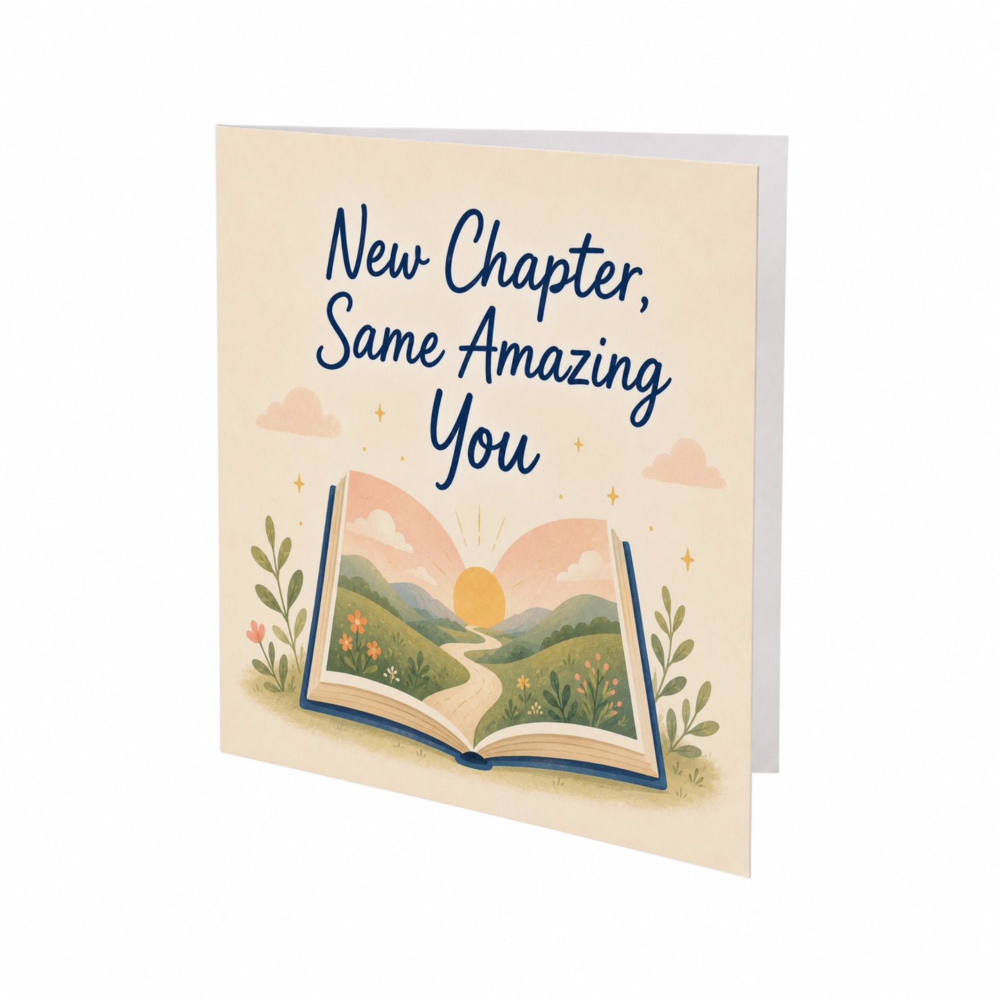 New Chapter Same Amazing You Encouragement Card New Beginnings Graduation