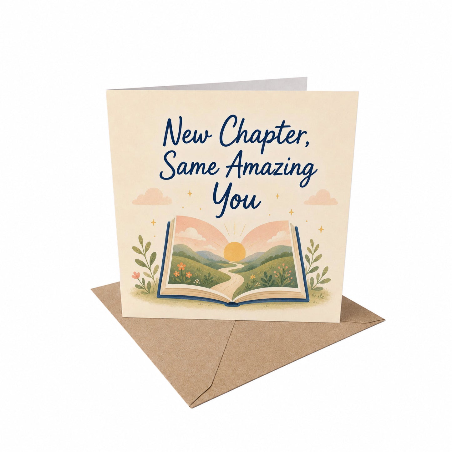 New Chapter Same Amazing You Encouragement Card New Beginnings Graduation