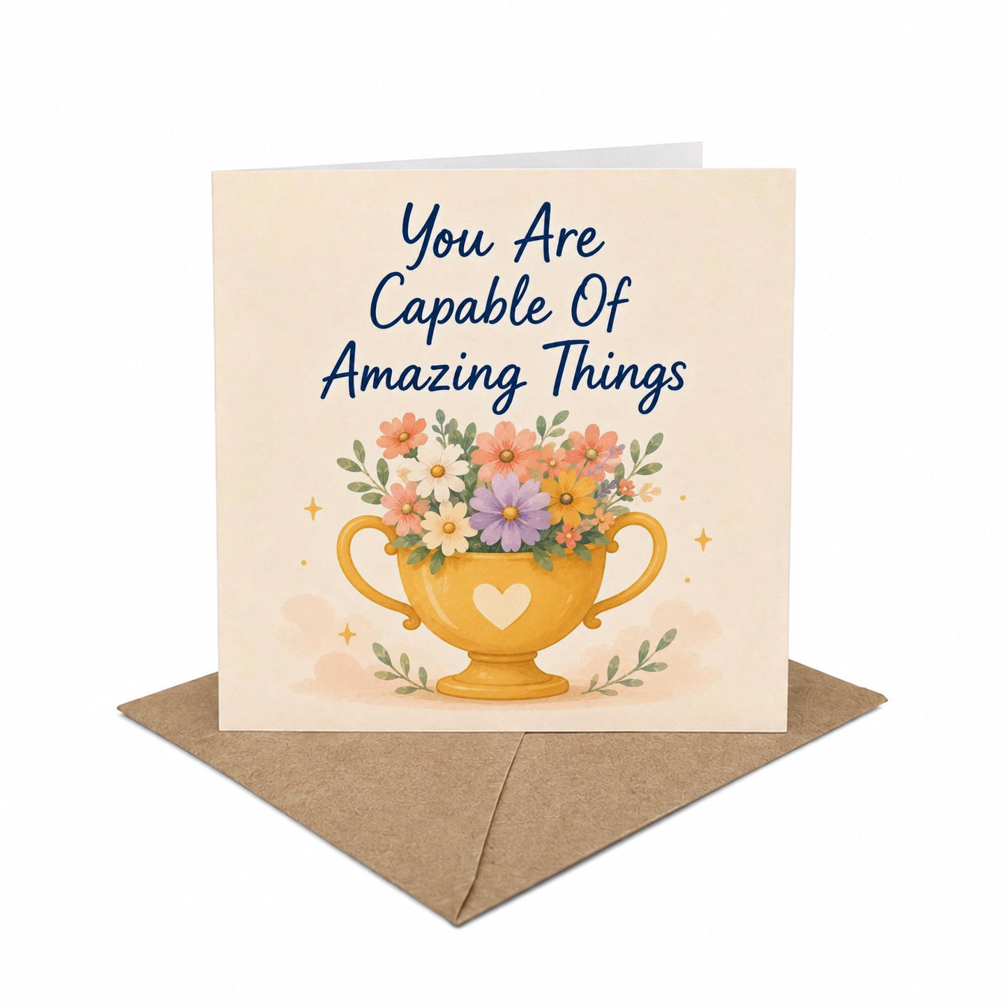 You are Capable of Amazing Things Encouragement Card Achievement, Confidence, New Job