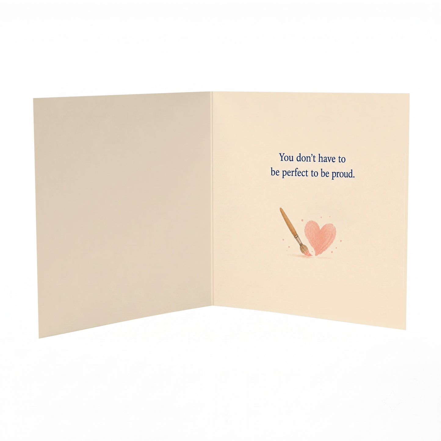Progress Not Perfection Encouragement Card Self Compassion