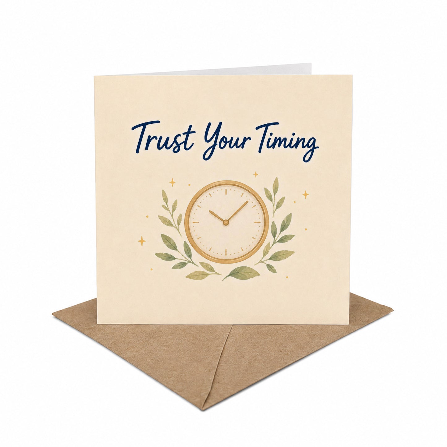 Trust Your Timing Encouragement Card Patience, Waiting Season