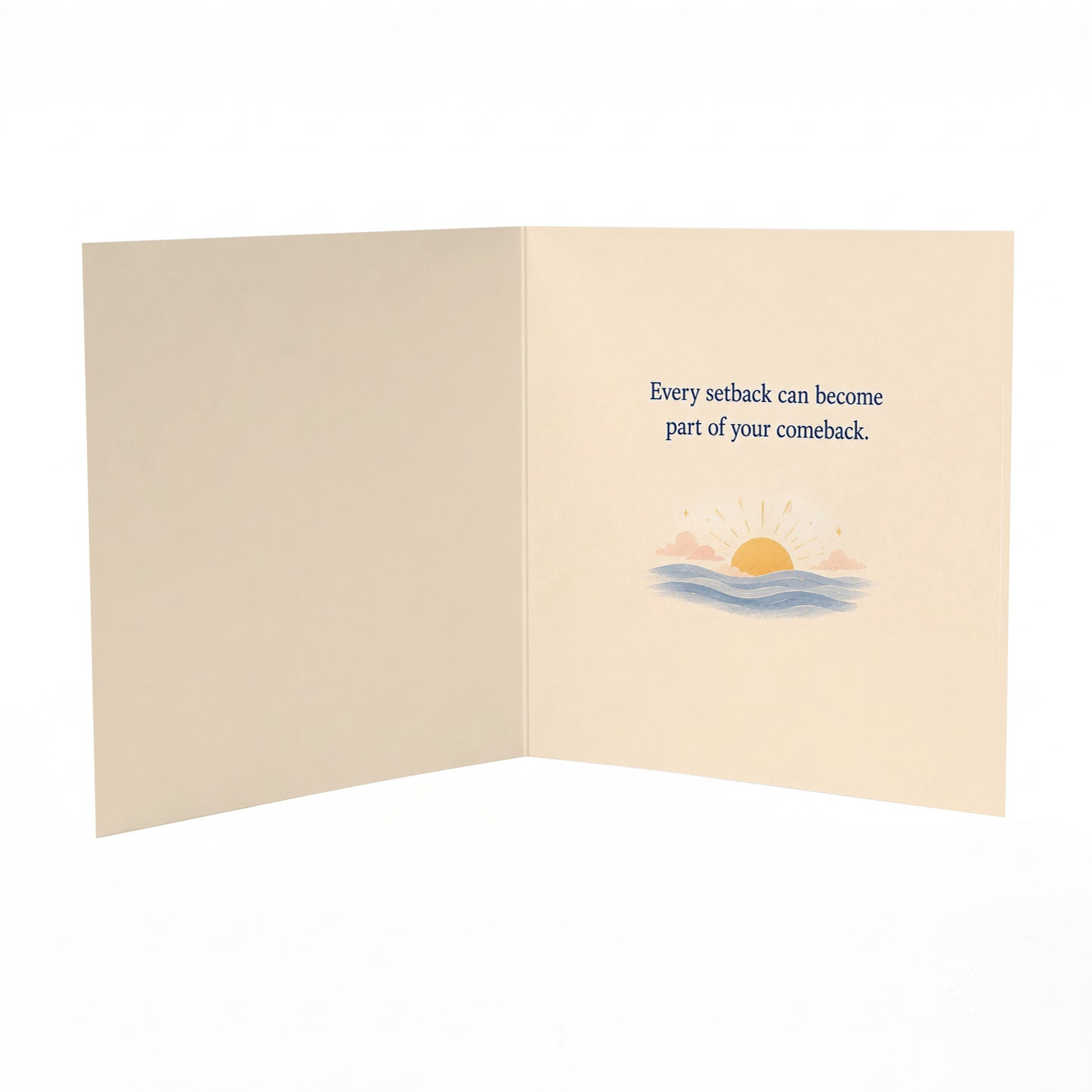 Rise Again Encouragement Card Comeback New Beginning