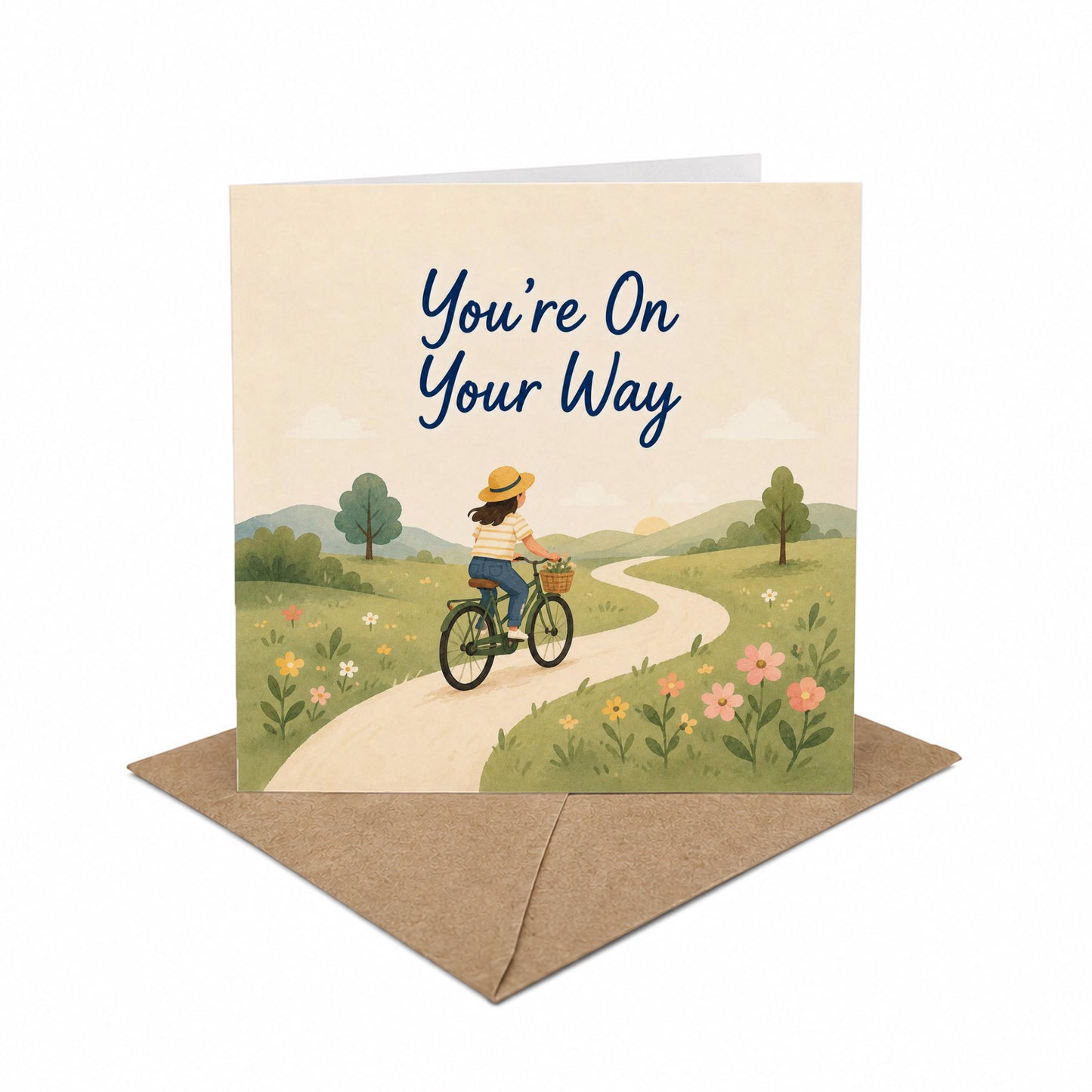 You're On Your Way Encouragement Card Progress, New Journey, Personal Growth